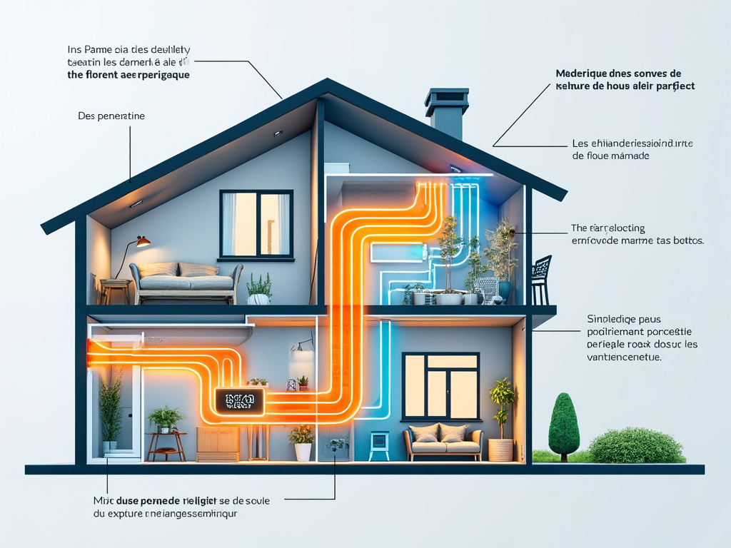 Schéma simplifié du fonctionnement d’une pompe à chaleur aérothermique