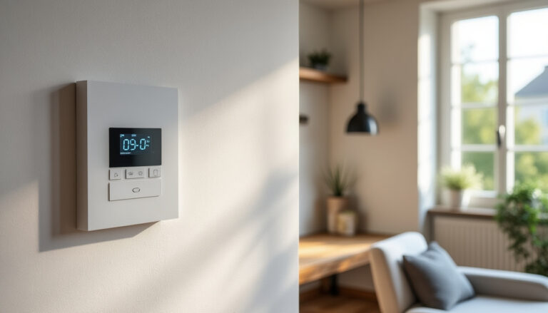 Tableau électrique propre au sein d'une maison rénovée