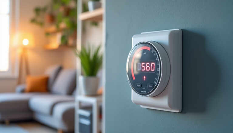 Compteur électrique Linky dans une maison rénovée