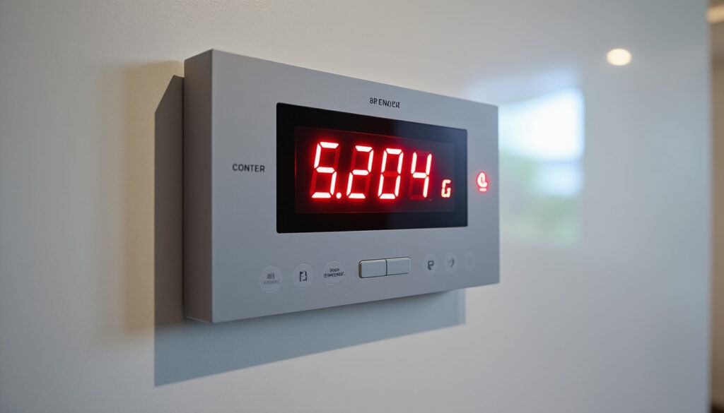 Tableau électrique et compteur Linky dans une maison rénovée