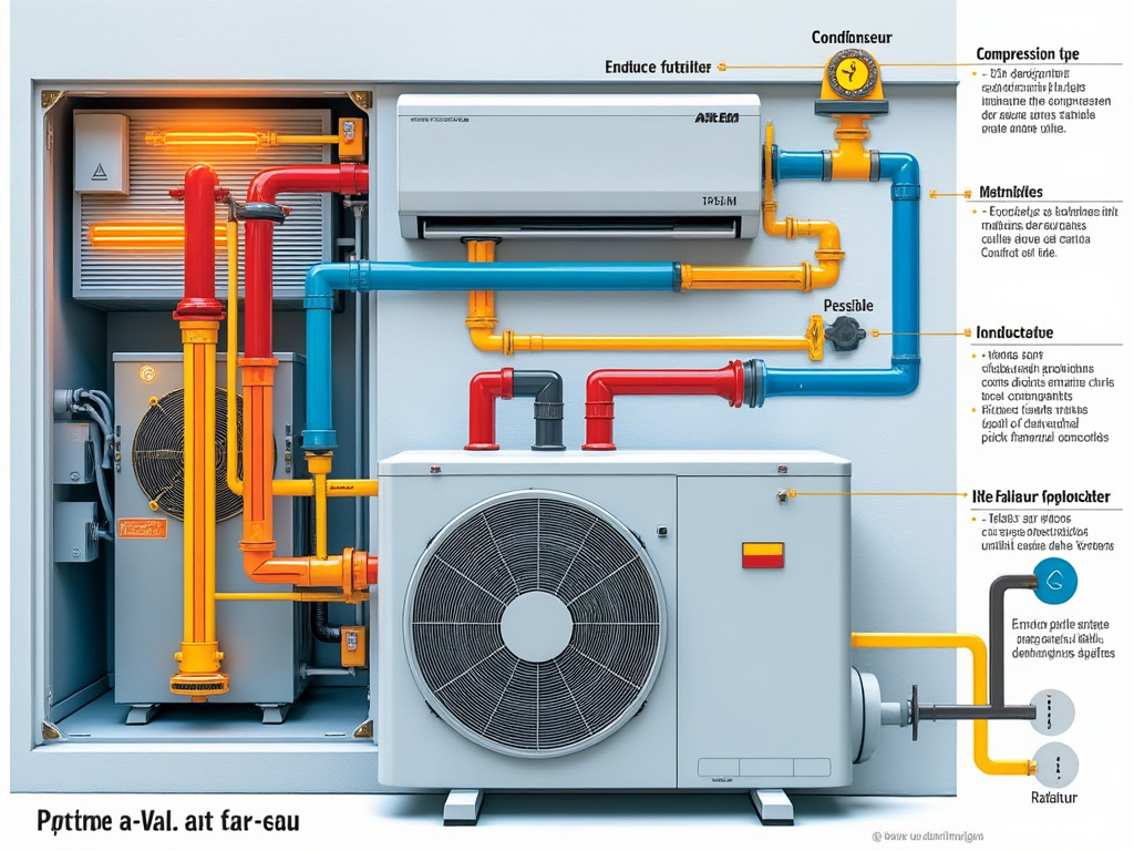 Schéma explicatif d'une pompe à chaleur air-eau et son circuit