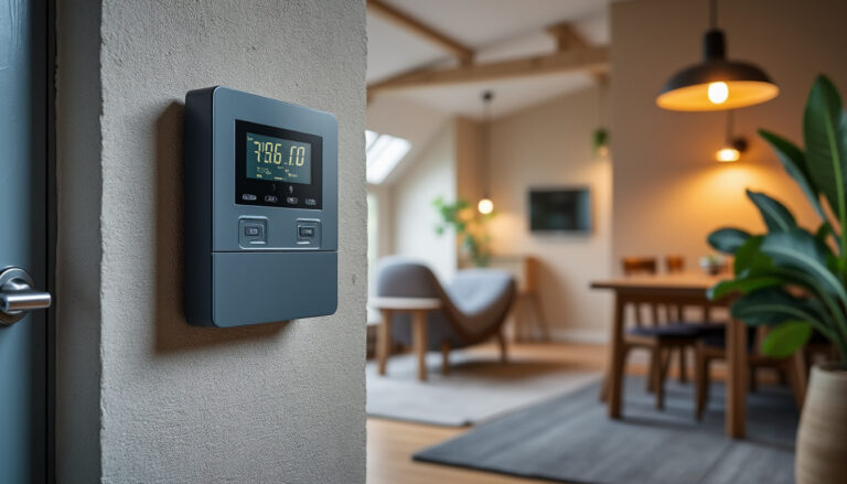 Maison rénovée avec tableau électrique propre et compteur