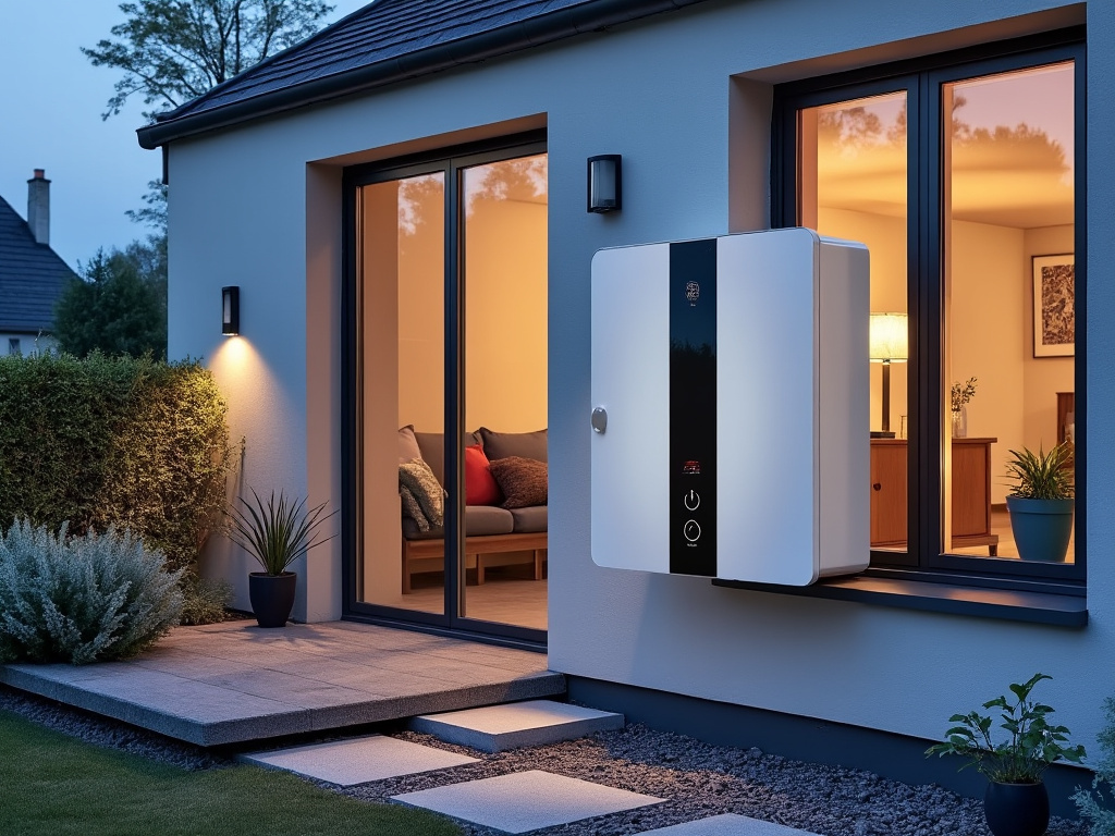 Pompe à chaleur installée sur une maison