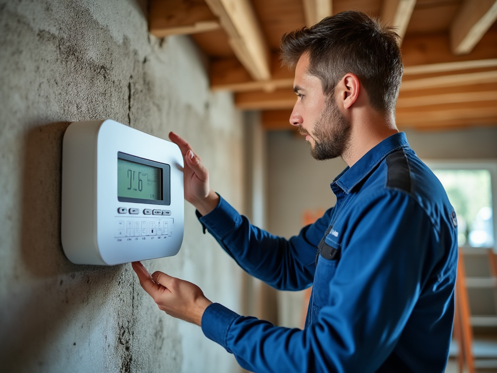 Intervention d’un technicien Enedis pour la mise en service du compteur électrique
