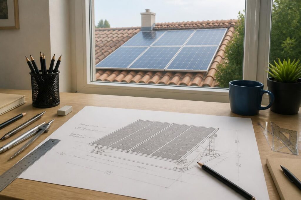 apprenez à dessiner des panneaux solaires avec précision grâce à ce guide étape par étape, spécialement conçu pour les débutants souhaitant maîtriser les bases du dessin technique.