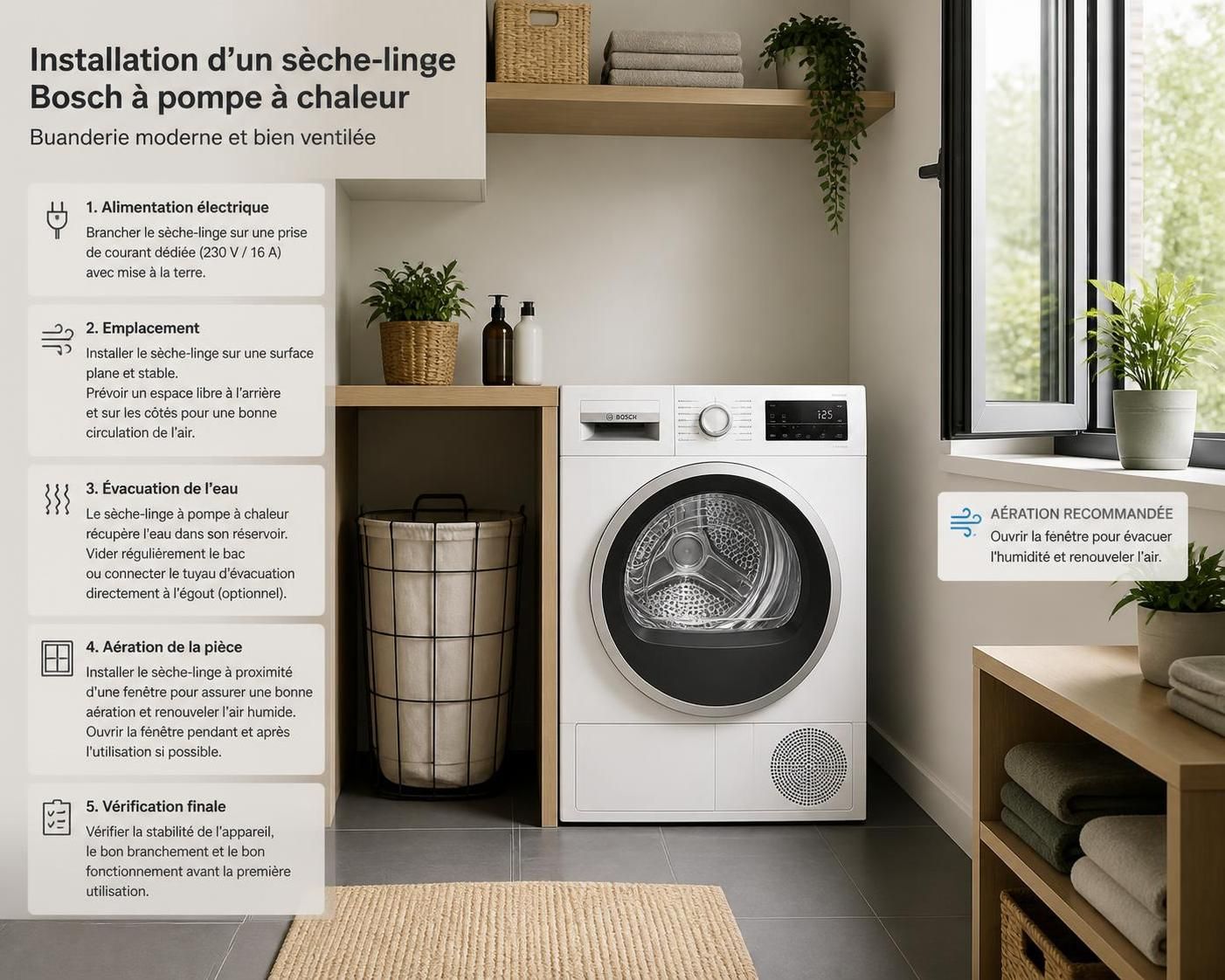 découvrez pourquoi opter pour un sèche-linge bosch à pompe à chaleur en 2026 allie économies d'énergie, performance optimale et respect de l'environnement.