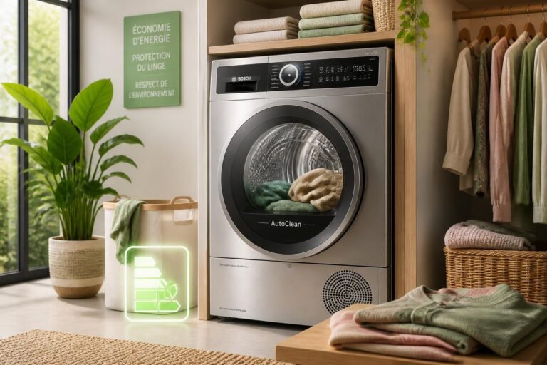 découvrez les avantages d'un sèche-linge bosch à pompe à chaleur en 2026 : économie d'énergie, performances optimales et respect de l'environnement pour un linge parfaitement sec.