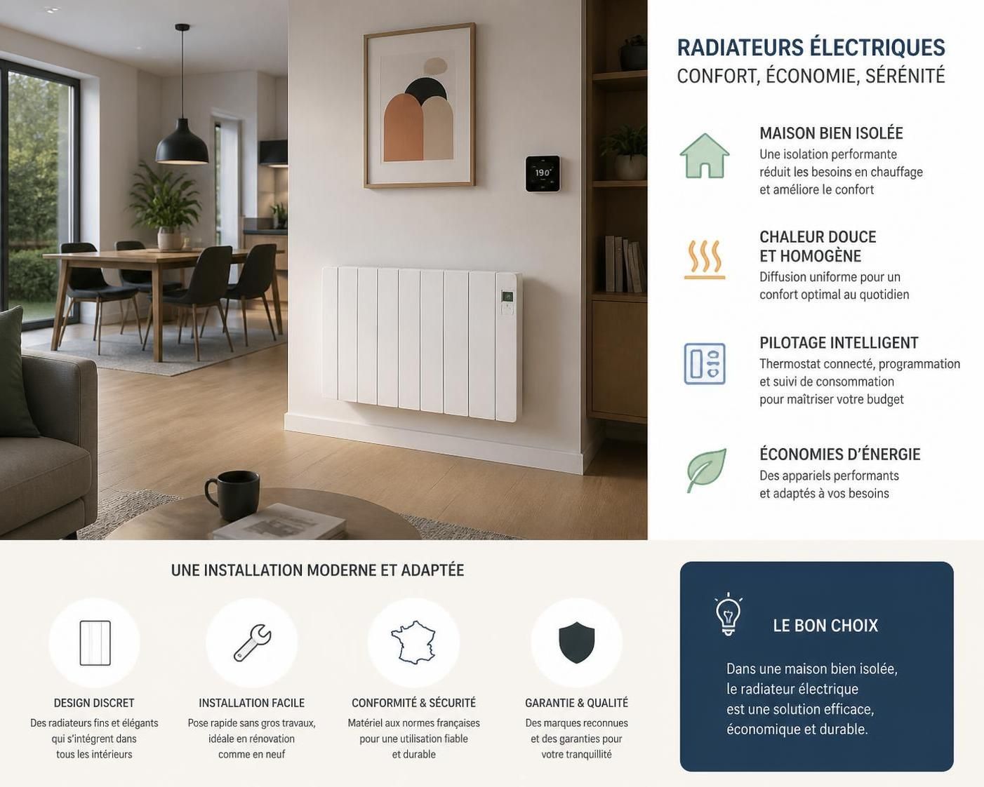 découvrez les radiateurs électriques les plus performants pour chauffer efficacement votre maison tout en optimisant votre consommation d'énergie.