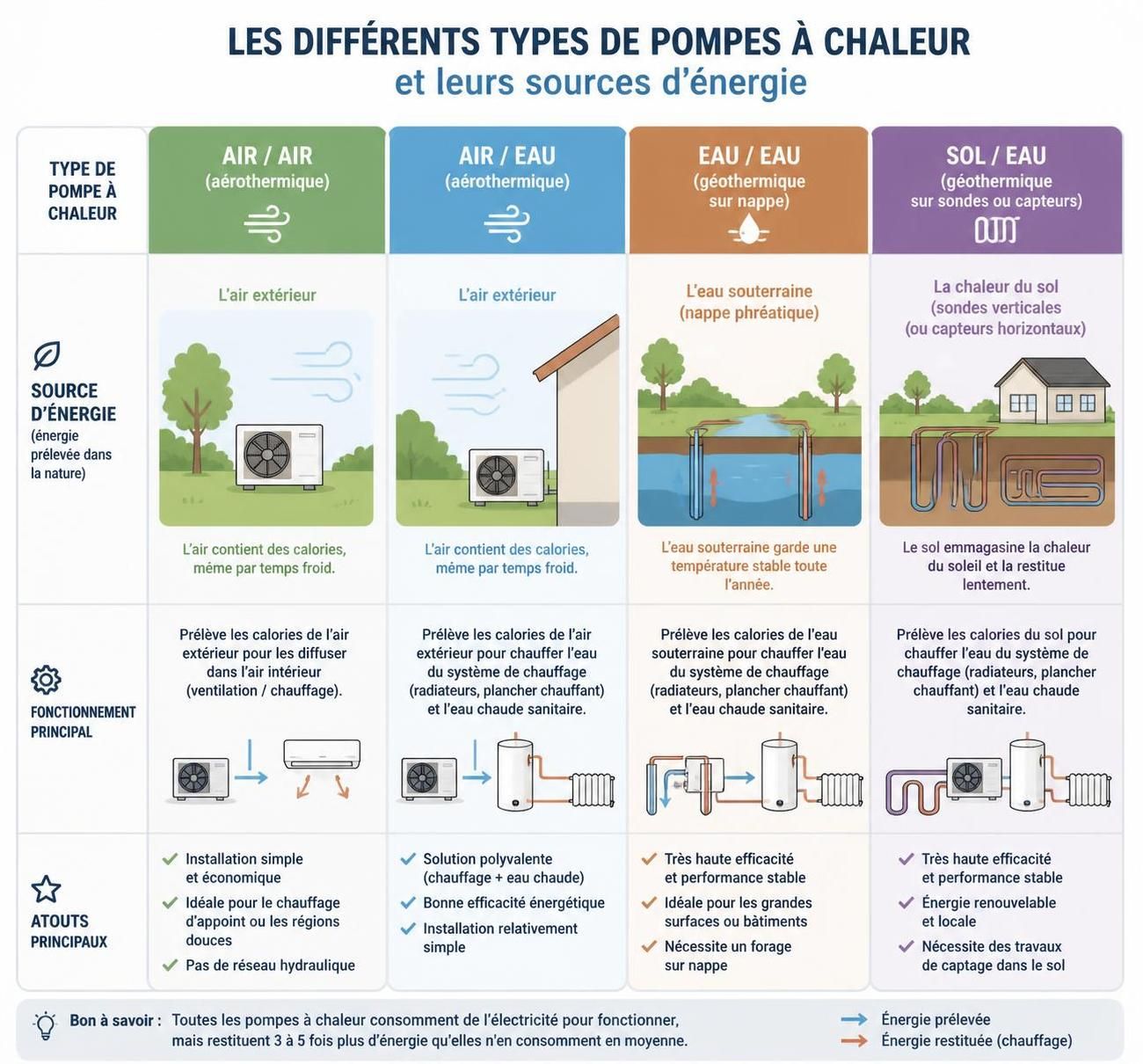 découvrez ce qu'est une pompe à chaleur, son fonctionnement, ses avantages et comment elle peut vous aider à économiser de l'énergie tout en chauffant efficacement votre maison.