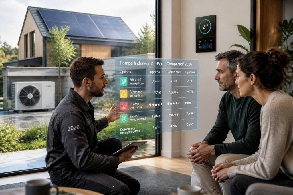 découvrez comment choisir la pompe à chaleur air eau idéale en 2026 grâce à nos conseils pratiques pour optimiser votre confort et vos économies d'énergie.