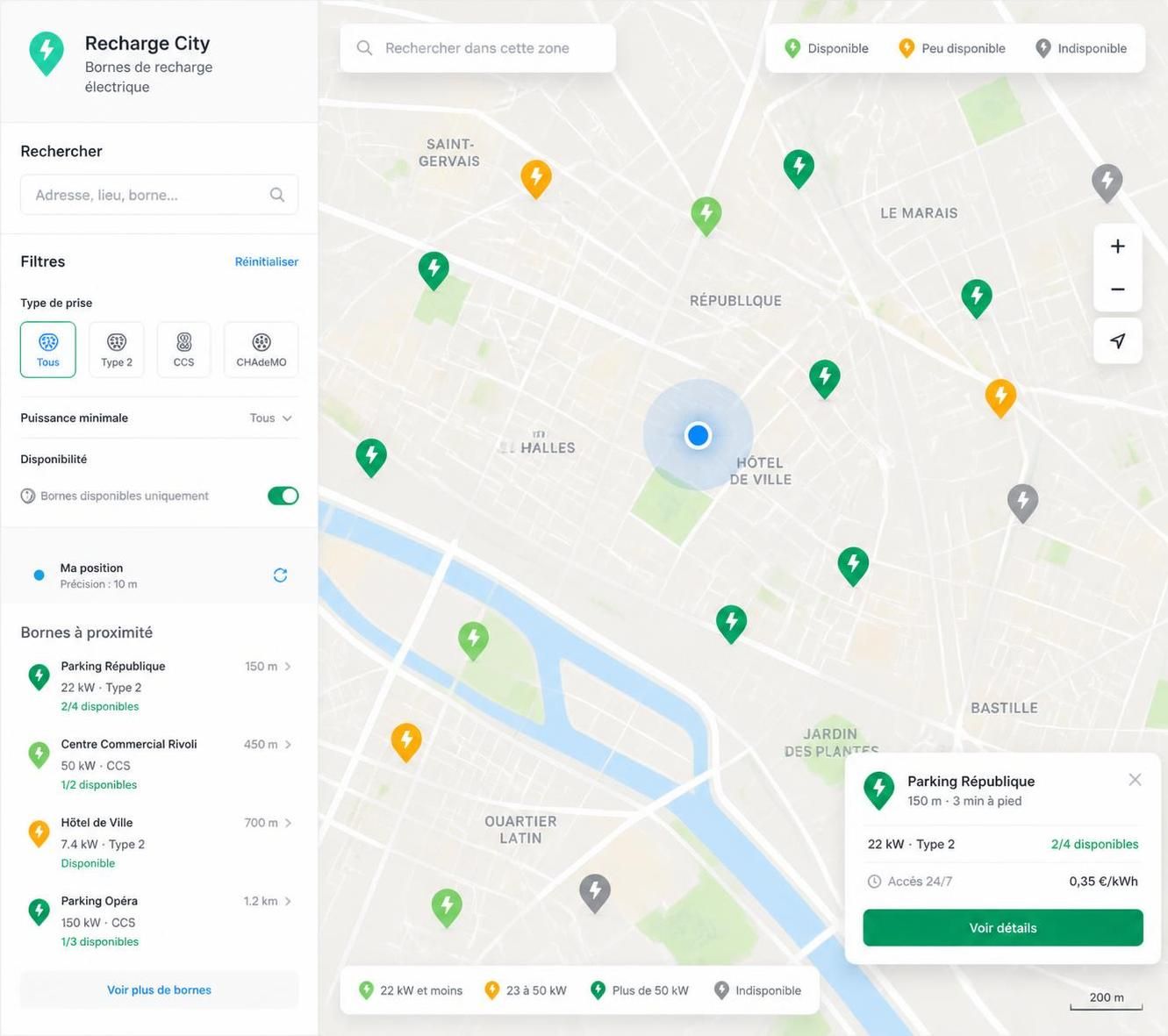 découvrez comment localiser rapidement une borne de recharge proche de chez vous pour recharger facilement votre véhicule électrique.