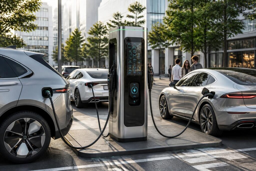 découvrez tout ce qu'il faut savoir en 2026 sur les bornes de recharge pour véhicules électriques : fonctionnement, installation, tarifs et évolutions technologiques.